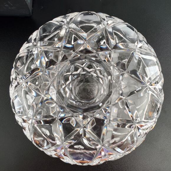 RCR Vintage 24% Lead Royal Crystal Clam Shell Trinket Candy Dish - Picture 2 of 8